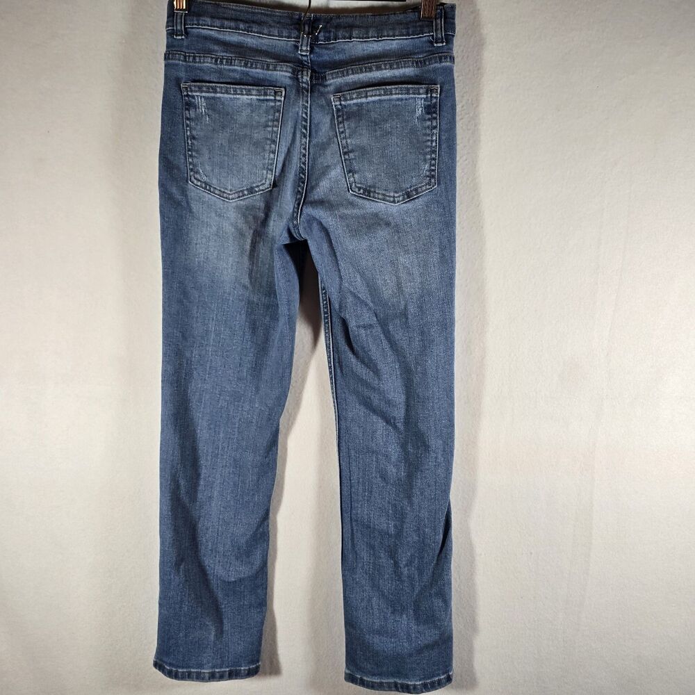 Wonder Nation Jeans Boys Youth Size 12 Straight Leg Med Wash Adjustable Waist - Picture 7 of 12